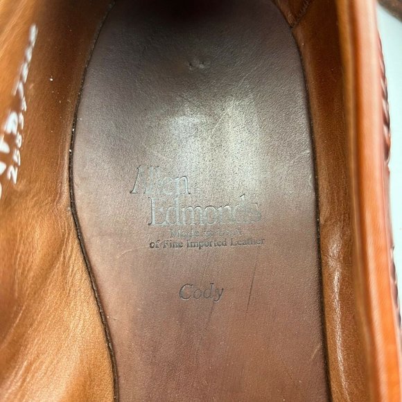 Allen Edmonds Cody Tassel Woven Toe Brown Loafers Made In USA Mens Size 10 main image 7